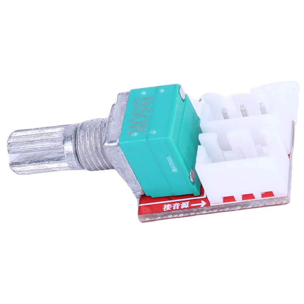 Плата усилителя мощности звука «сделай сам» с экранированным потенциометром громкости 300 мм, дуплексный 50K проводной стерео модуль усилителя мощности