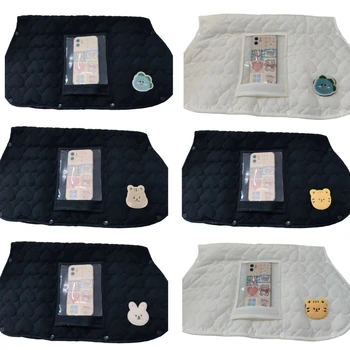 XXFE Mittens com bolso para telefone Carrinho à prova Handmuffs Pram Hand Muff Splashproof Carrinho mão Luvas mais