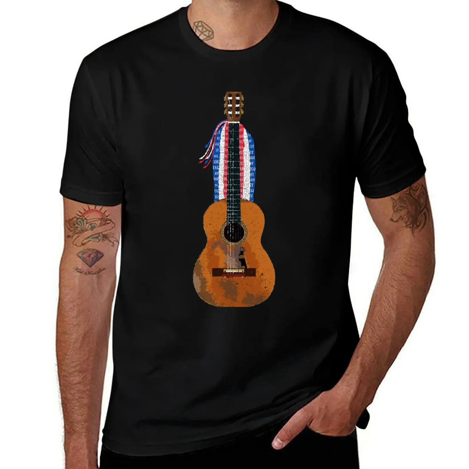 Willie's Iconic Trigger Acoustic Guitar T-Shirt Holiday Vacation Tee Shirt T-Shirt
