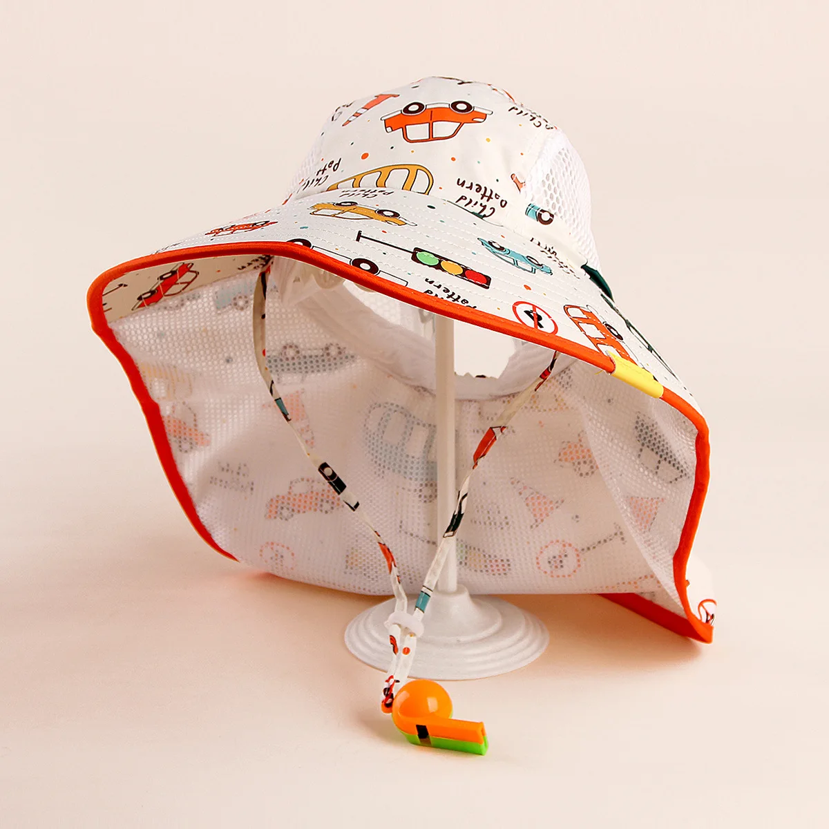 

Summer 2025 New Sunscreen Breathable Sunshade Beach Hat for Boys and Girls, Baby, Summer Sunshade Neck Protection Hat, Outdoor