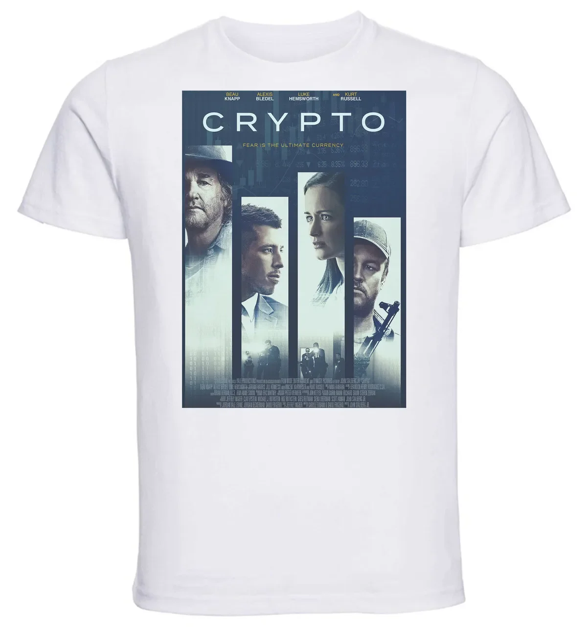 T-shirt Unisex - White - Crypto Playbill