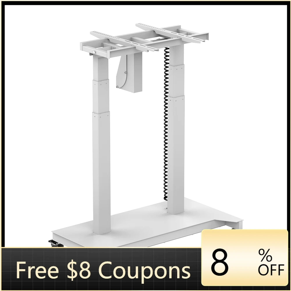 

Modern Height Adjustable Tilt 90° Mobile Electric TV Stand Trolley Roller Universal Stand TV Cart Column TV Floor Stand Electric