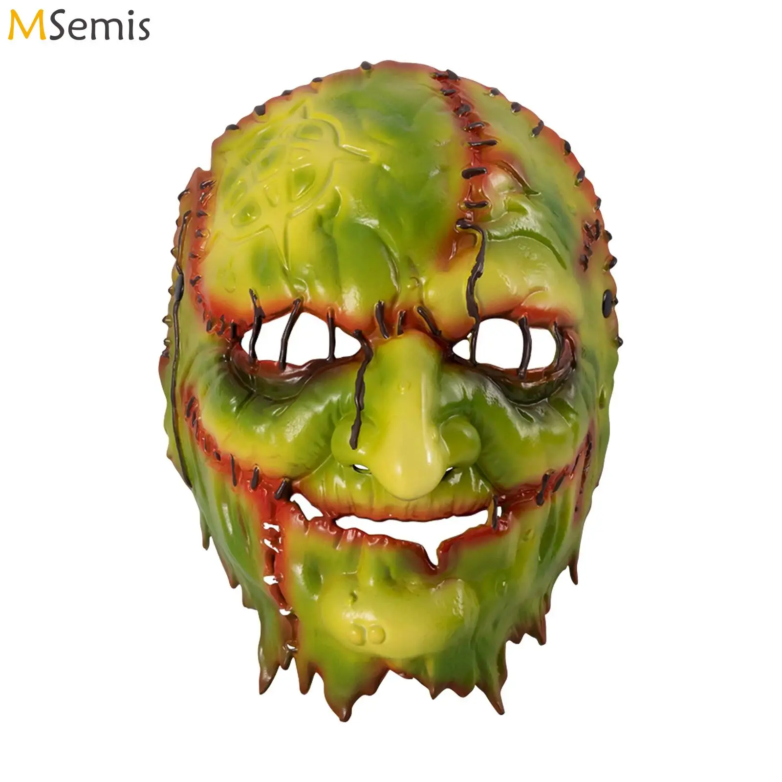 

Halloween Latex Mask Unisex Scary Horrible Creepy Witch Mask Full Face Cover for Carnival Themed Party Cosplay Costume Prop Mask