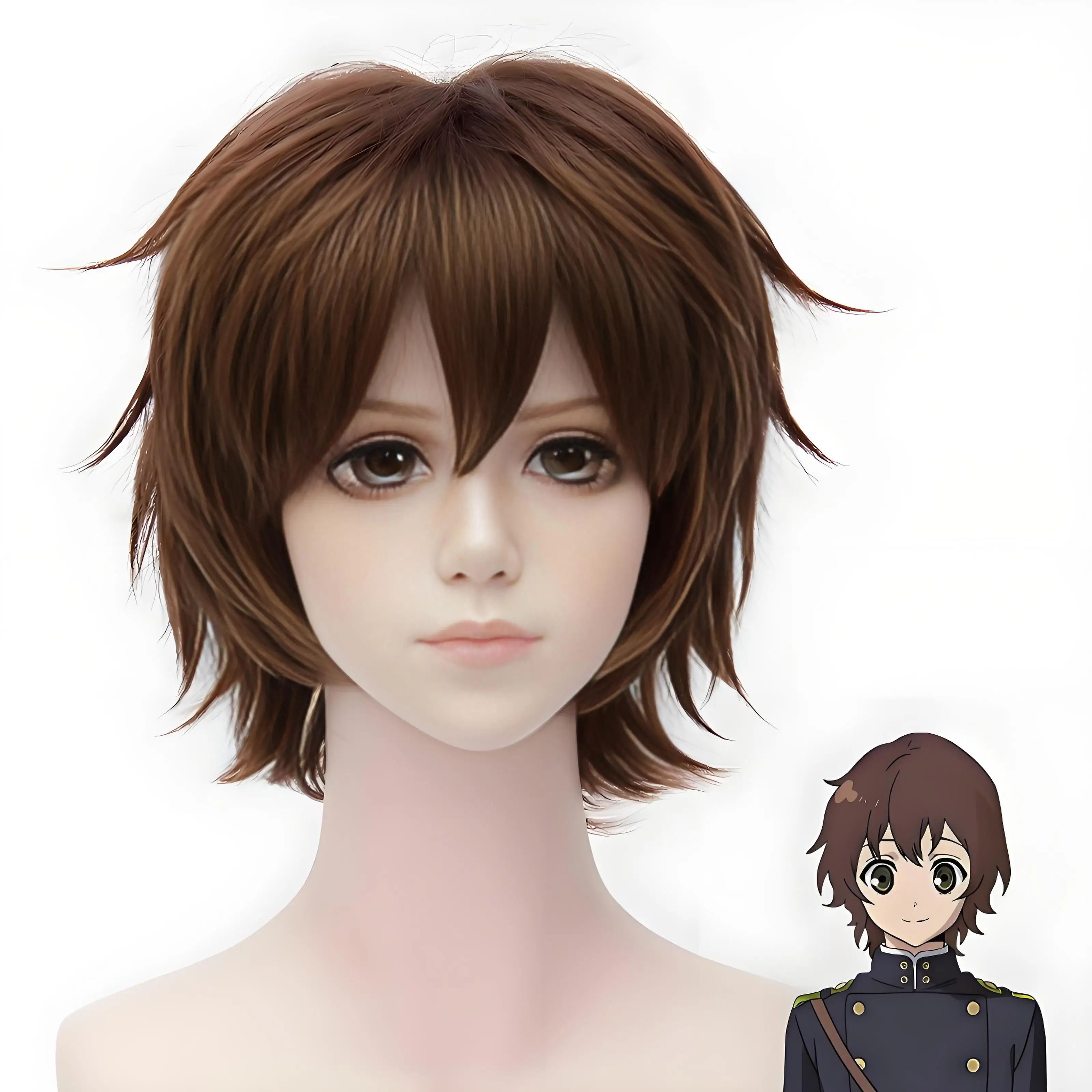 

Heat Resistant fiber Anime Cos wigs Cosplay Wig for Seraph of the End Yoichi Saotome