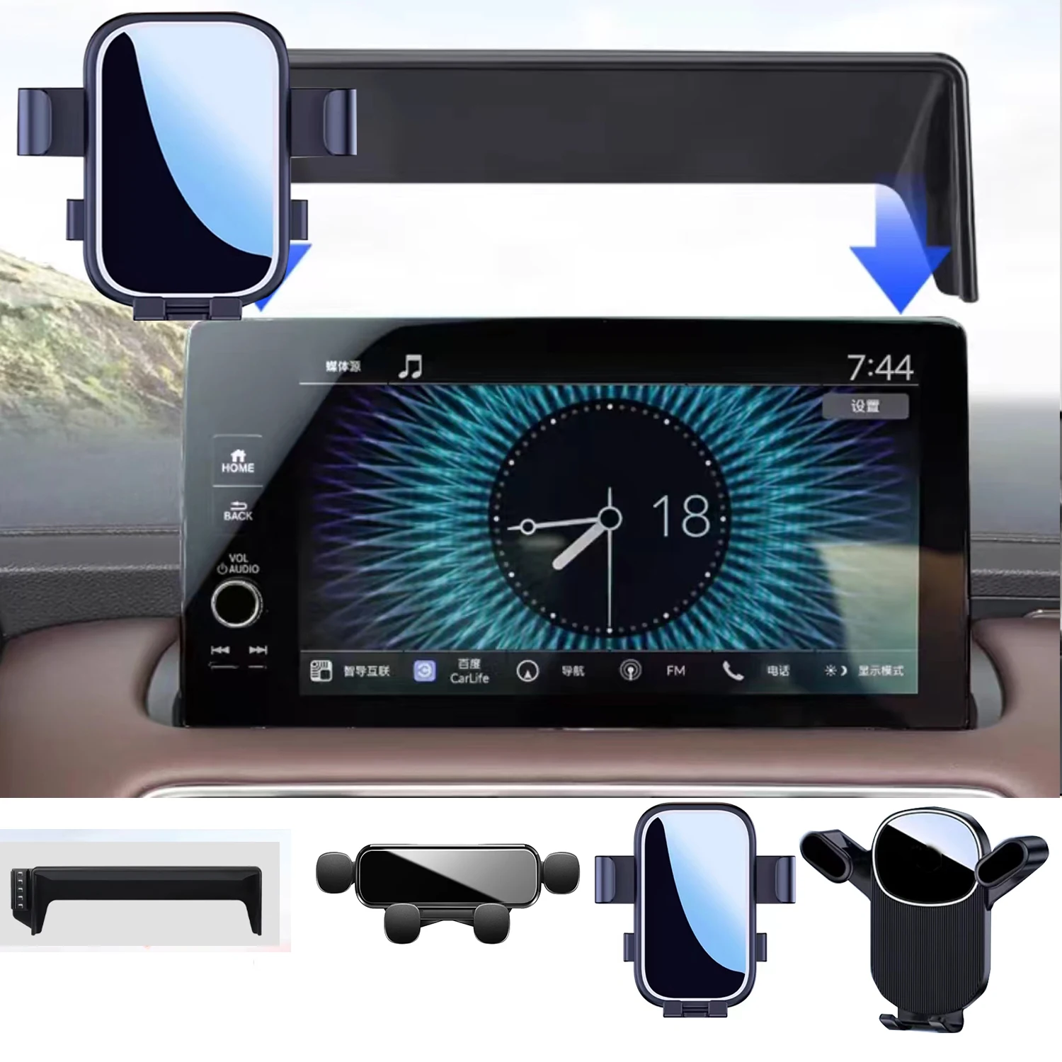 For Honda zr-v/zrv hr-v hrv 2022 2023 Car Phone Holder 10.1inch GPS Stand Stand Rotatable Support Special Fixed Bracket Base