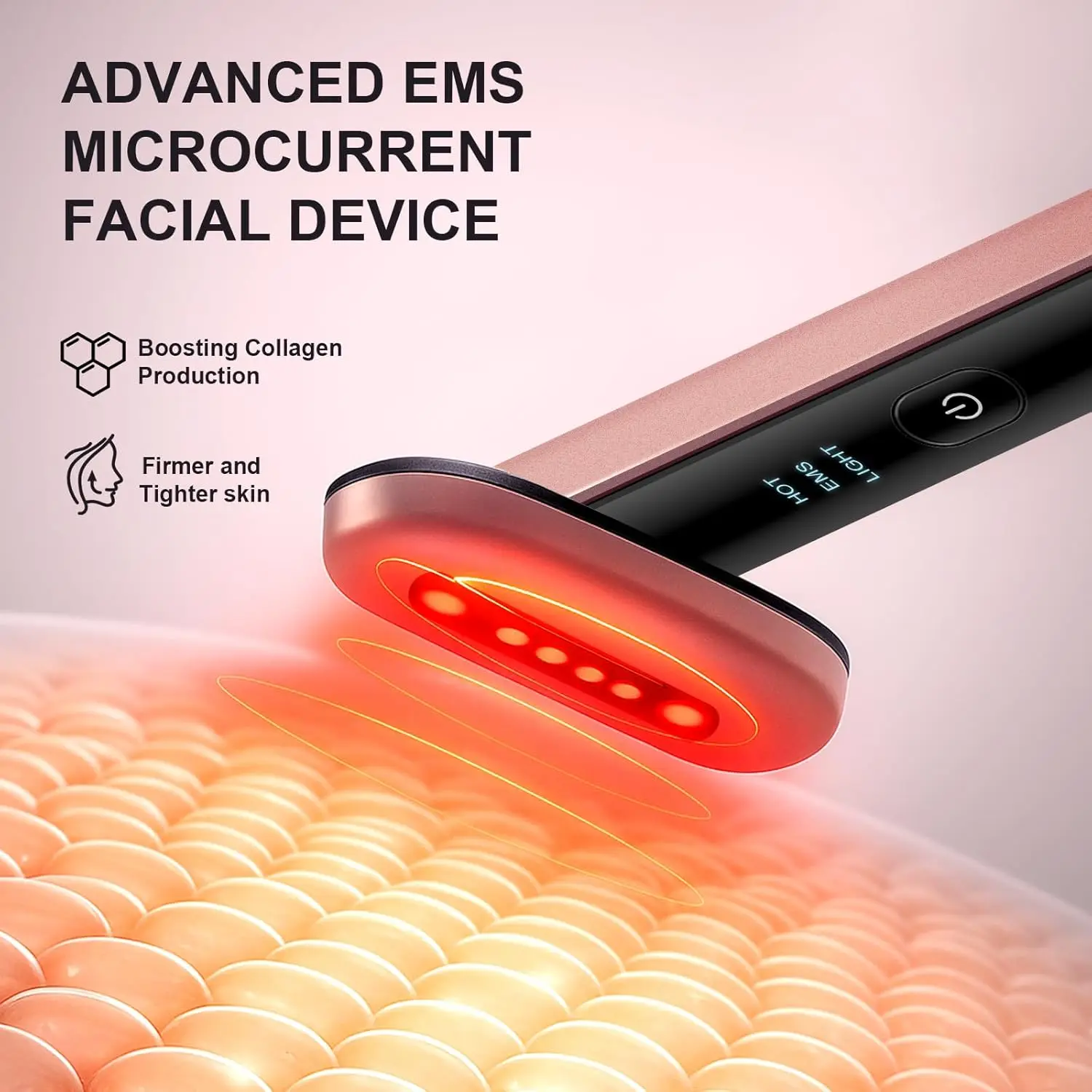 Smart Library Red Light 18Rotating Head Microcurrent Facial Sculptor 7Color Led 42CHot Compress Usb Type C