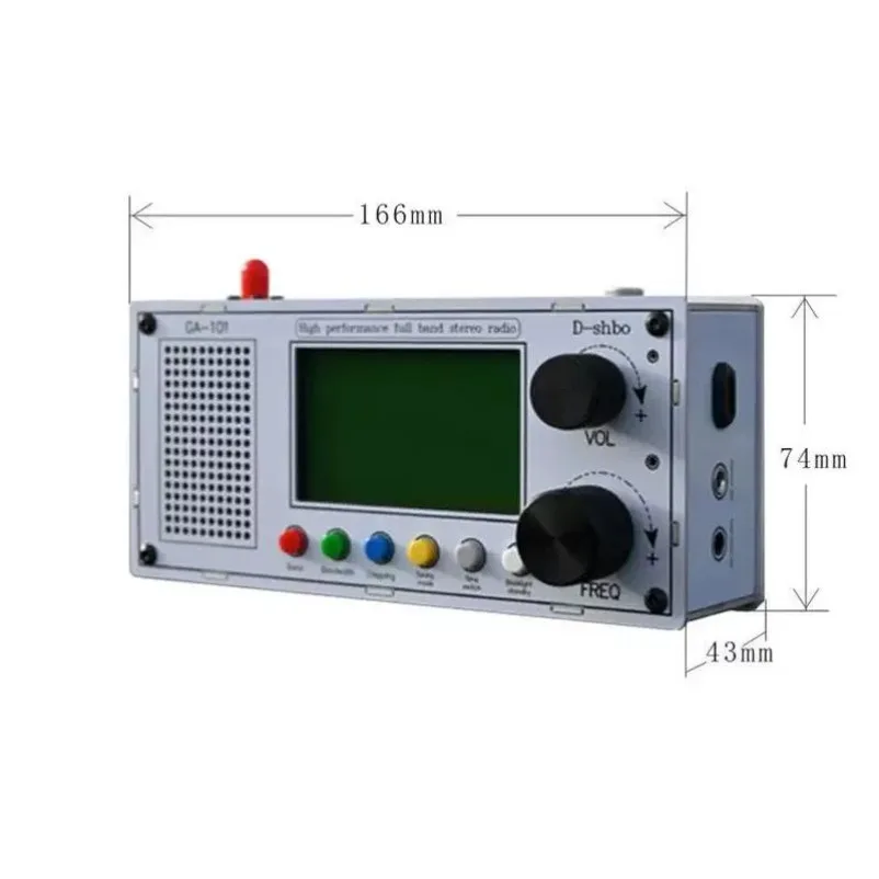 GA101 Full Band Stereo Radio FM MW SW LW Remote Control High Performance Portable Receiver for Home Outdoor Travel