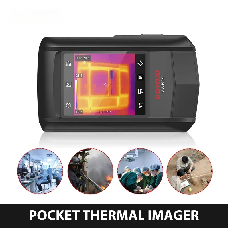 Thermal Camera Pocket Touch Screen Super IR 192x192 Thermal Imaging Camera 25Hz Portable Thermal Imager