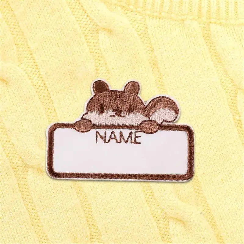 M6CD 9pcs Embroidered Name Patches With Strong Adhesive Backing For Personal Items