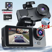 WIFI APP Control Car Dvr 3 Channel 1080P Dash Cam for Cars Front and Rear View Recorder Video Car Camera for Car Assecories