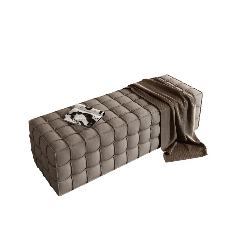 

Stool matte shoe changing sofa long strip solid bedside pedals art cloakroom emery clothing and hat household stool