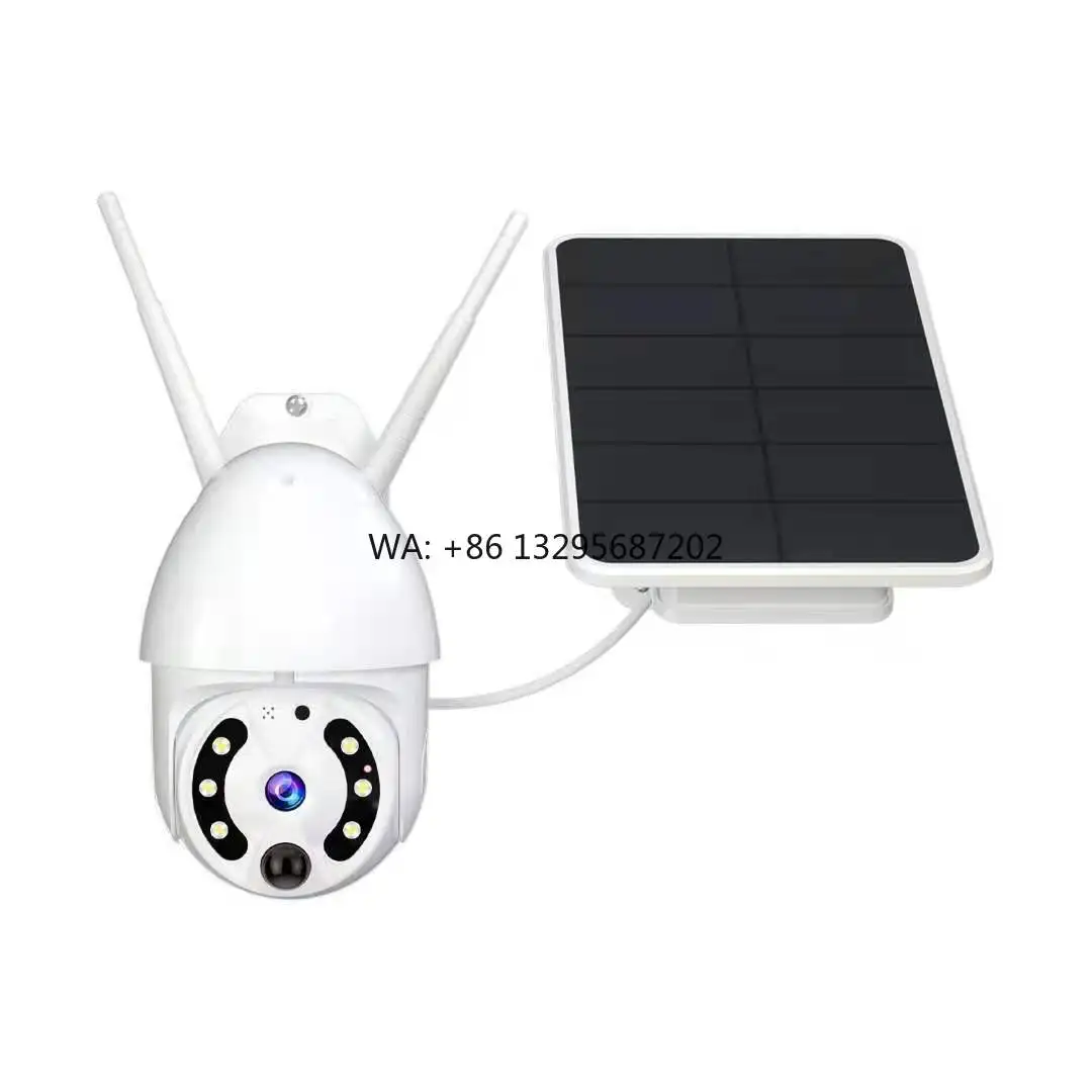 Waterproof and Low Power Consumption Solar Ball Machine 360 PTZ Free Rotation 4G Camera