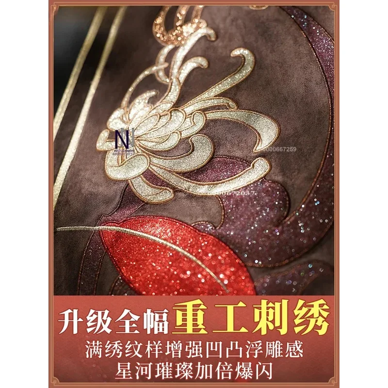 qq273Game Genshin Impact Hutao أزياء تنكرية مضحكة لطيفة من خشب الجوز لعب الأدوار ملابس نسائية للكريسماس والهالوين قماش حفلات الكرنفال