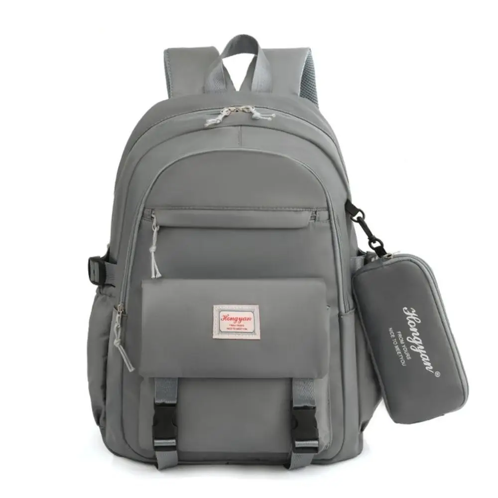 Fashion Oxford Cloth Backpack 2 in 1 Large Capacity Book Bag Multifunction Waterproof School Rucksack College