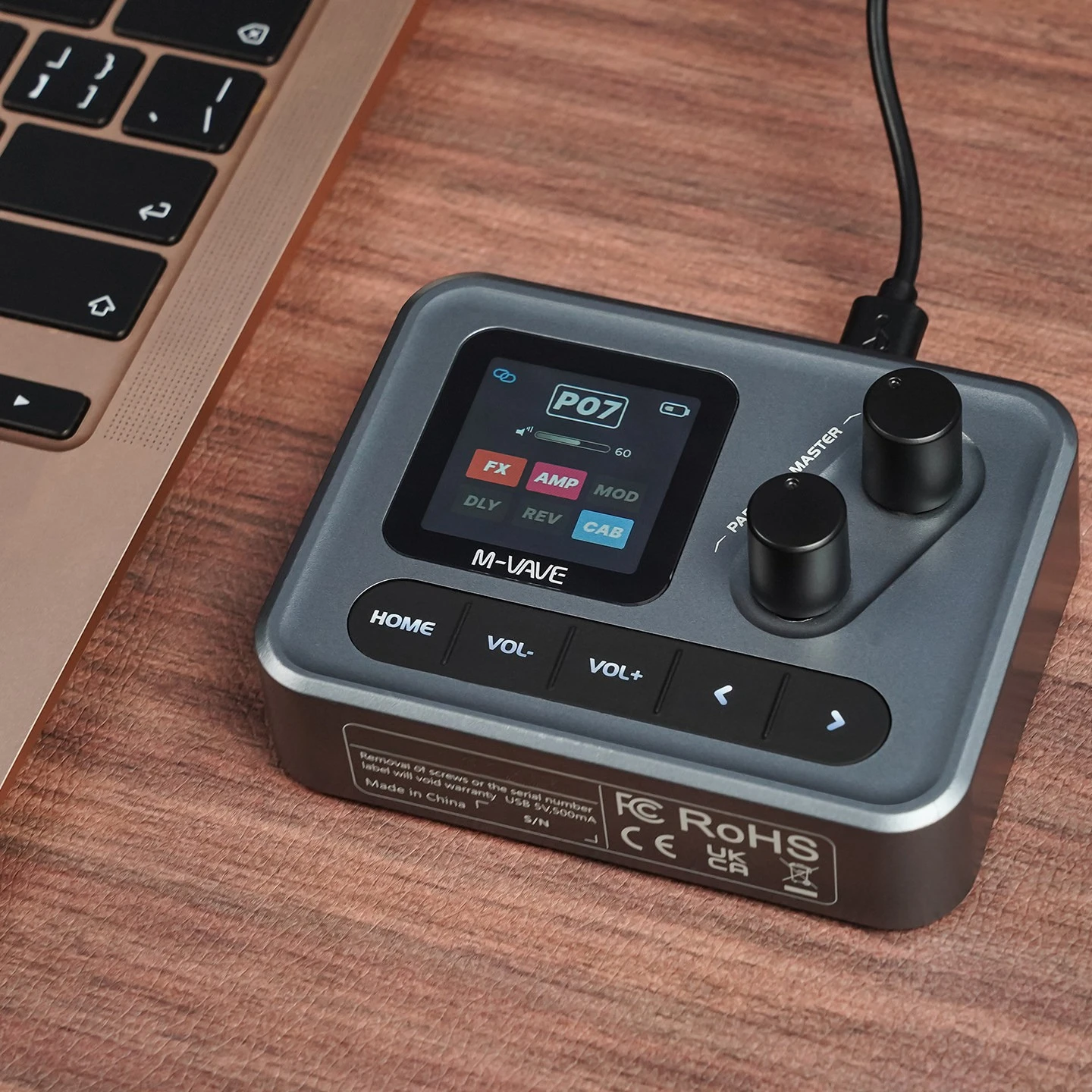 

M-VAVE POCKET AMP Electric Guitar Pocket Comprehensive Effects Portable Audio Analog Sound Card Internal Recording