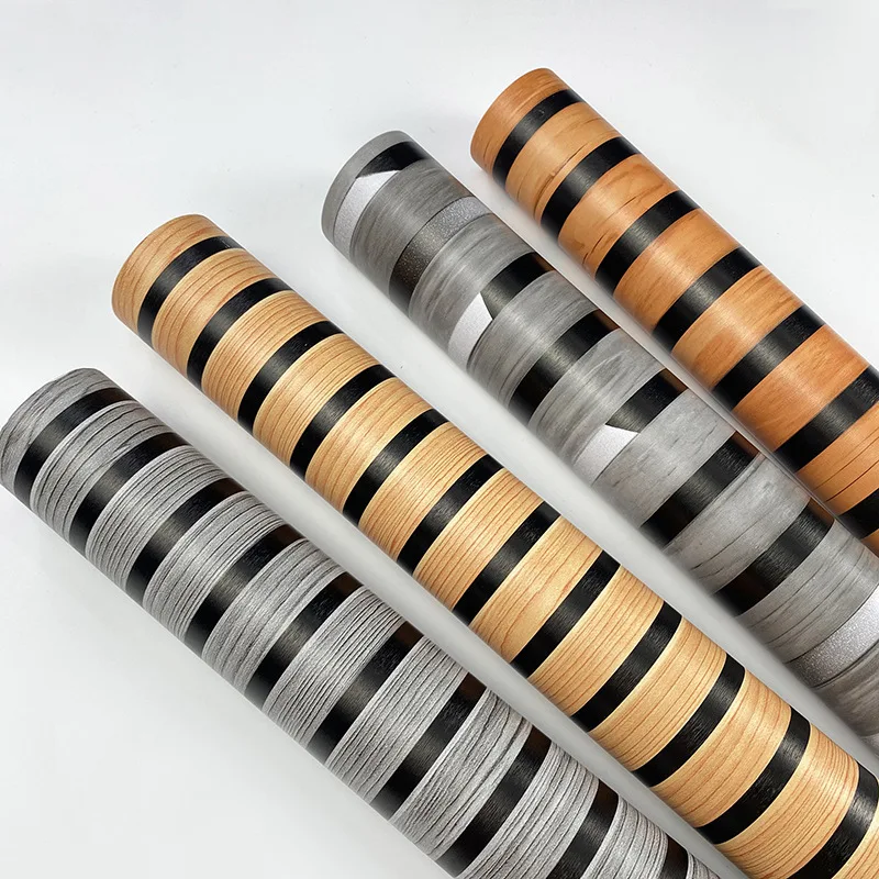 Modern Minimalist 3D Vertical Stripe Faux Grille Self Adhesive Wallpaper for Bedroom Living Room Study Tea Room Restaurant