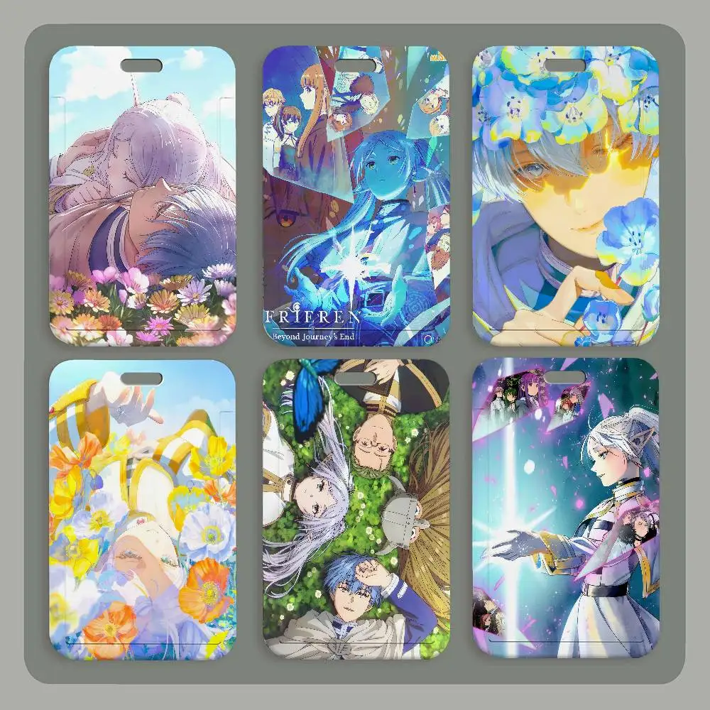 

Держатель для ID-карты Frieren Beyond Journey's End с ремешком на шею, подвеской, держателем для бейджа, шнурком, брелоком, чехлом для рабочего пропуска, подарок