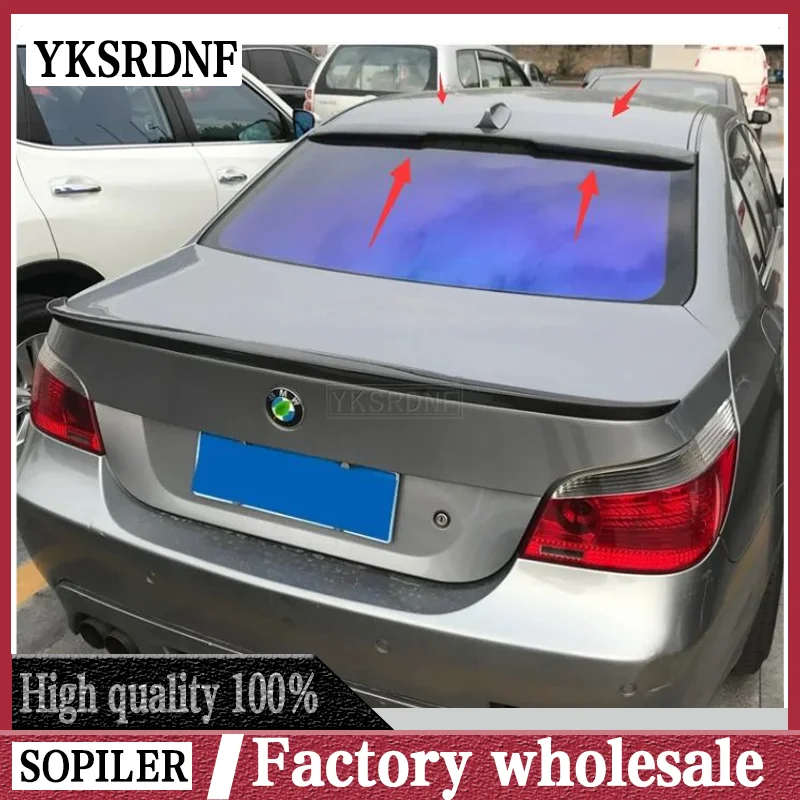 For BMW E60 ROOF Spoiler ABS Material Car Rear Wing Primer Color Rear Spoiler For BMW E60 520i 528i 535i 530i 525i Spoiler