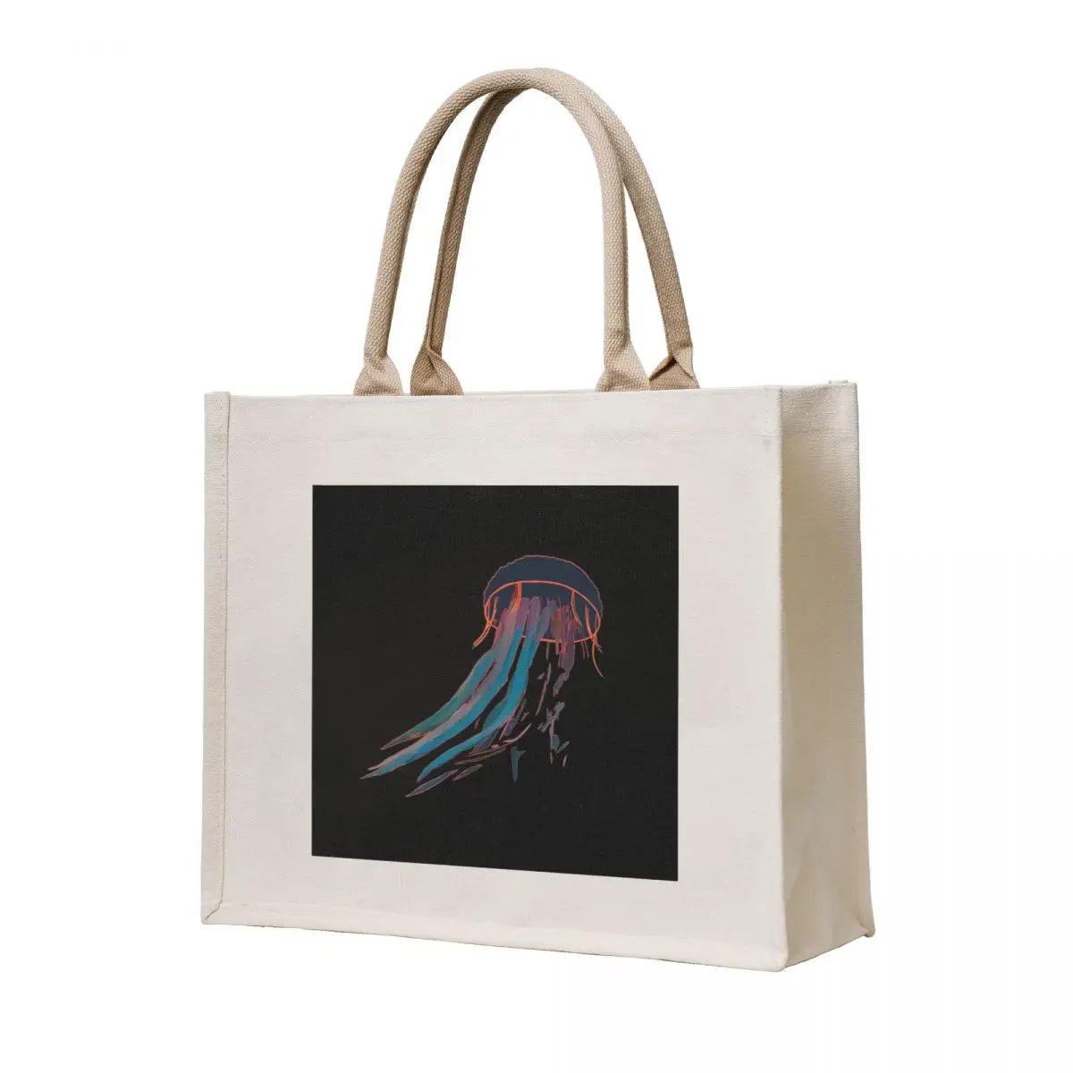 

Jellyfish (small / black background) Tote Bag eco bag folding bag luxury women Shopper