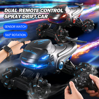 Gesture Sensor Stunt Car Spray Buggy Climbing 4wd Children Remote Control Stunt Car Toy Car Model Kids Birthday Gift