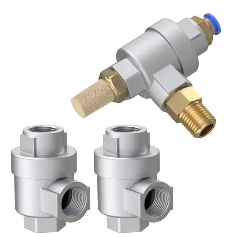 XQ Quick 170600/1000/1500/200 Exhaust Valve Quick Exhaust Of Cylinder Manual Air Valve Switch Pneumatic Pressure Relief Valve