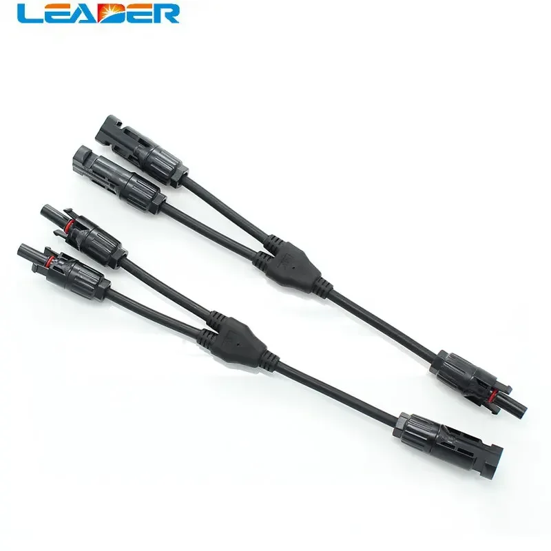 

5 Pairs/ Lot IP67 Y Type Connector 4.0mm Cable Connecting Solar System In Parallel or Series 2 In 1 Y-branch Connector Solar