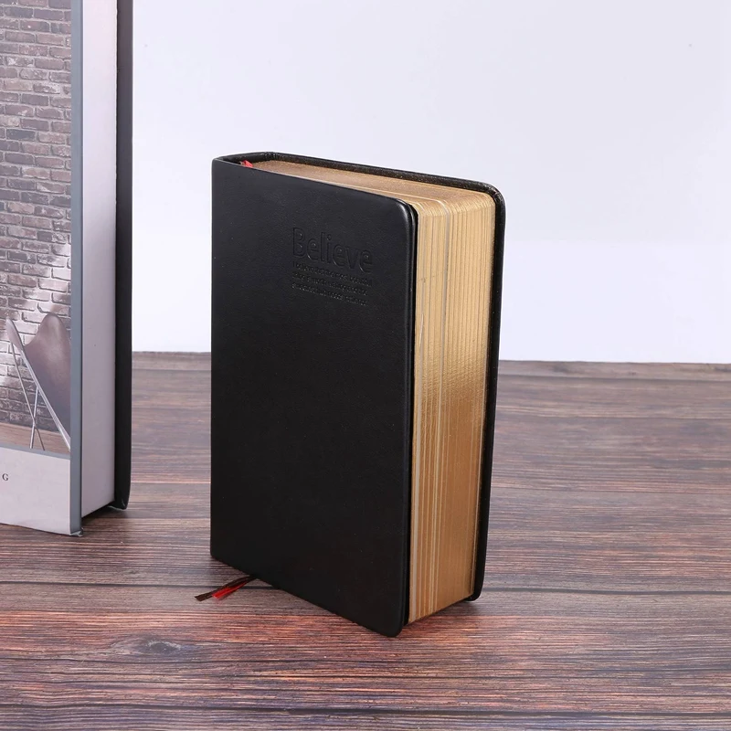 Vintage Thick Paper Notebook Notepad PU+Paper Bible Diary Book Journals Agenda Planner School Office Stationery Supplies