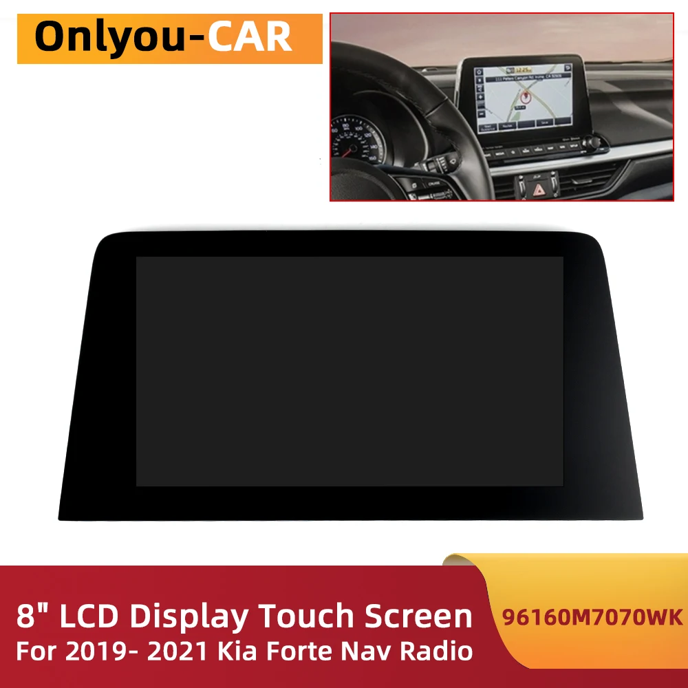 

8 Inch LCD Display Screen Panel LA080WV9(SL)(01) LA080WV9 SL01 For Kia Forte 2019 2020 2021 Nav Radio 96160M7070WK