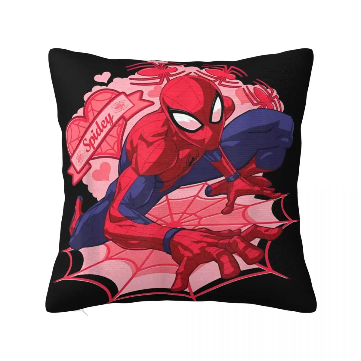 

Мультяшные забавные наволочки с сердечками Человека-паука, милый принт, домашний диван, наволочки, подарок на день рождения для детей