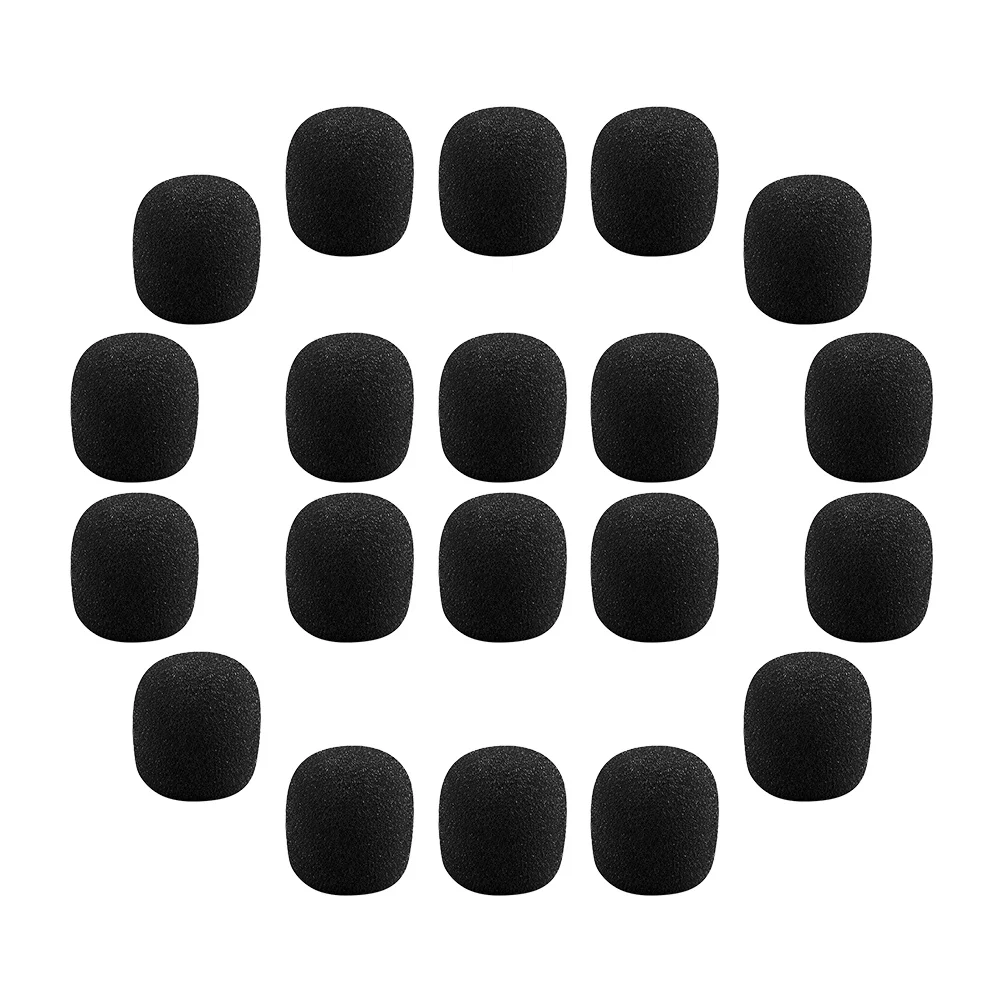 40 Pcs Little Bee Sponge Cover Microphone Covers Earphone for Lapel Practical Accessories