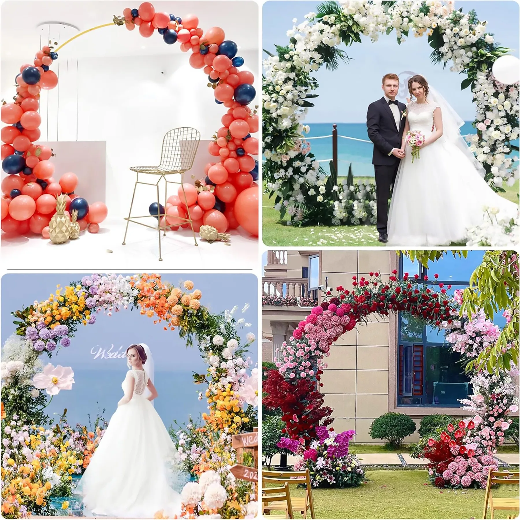 

Metal arch wedding birthday party event venue layout props variety