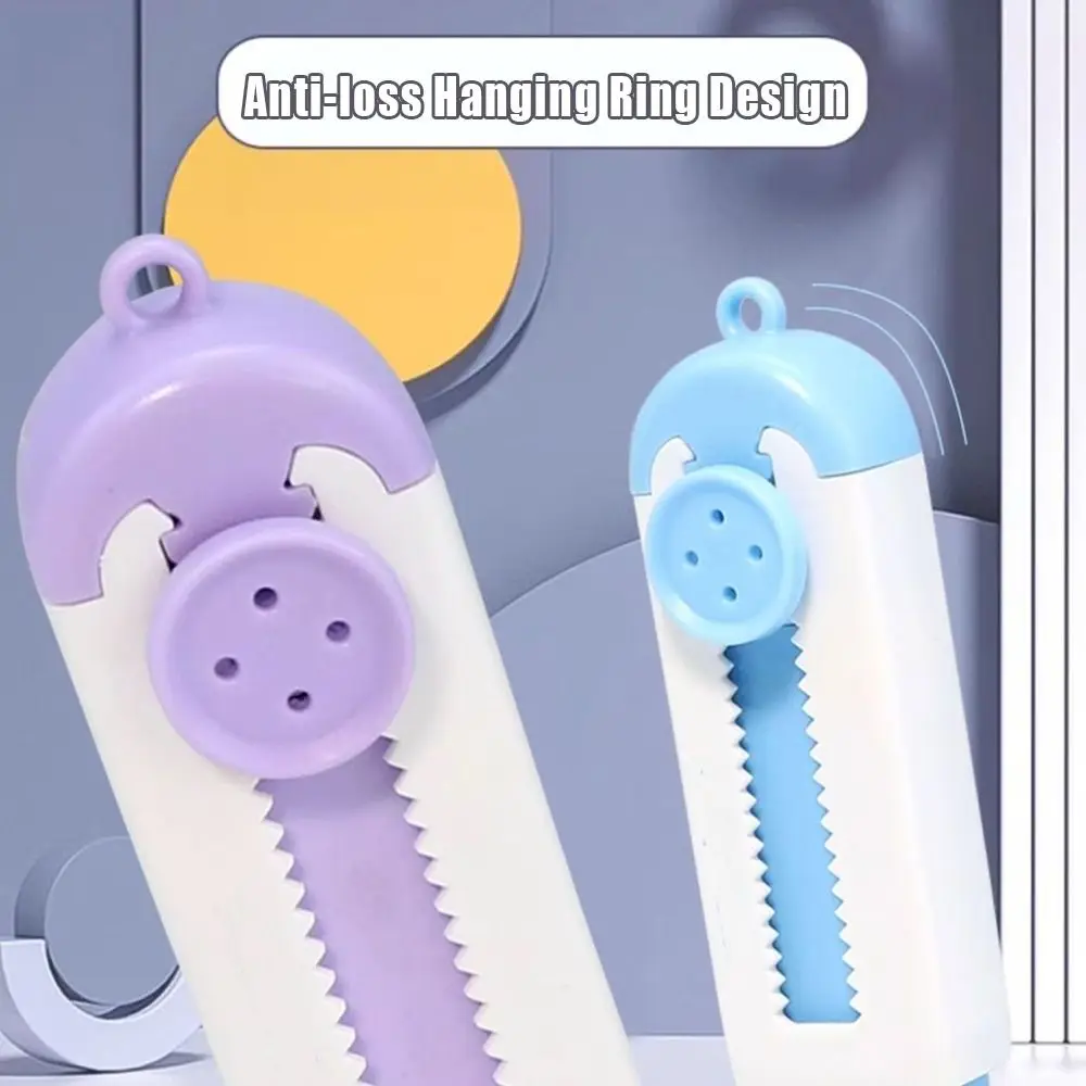 With 4 Refills Push-pull Eraser No Debris Without Leaving Marks Pencil Erasers Refillable Sliding Rubber Eraser