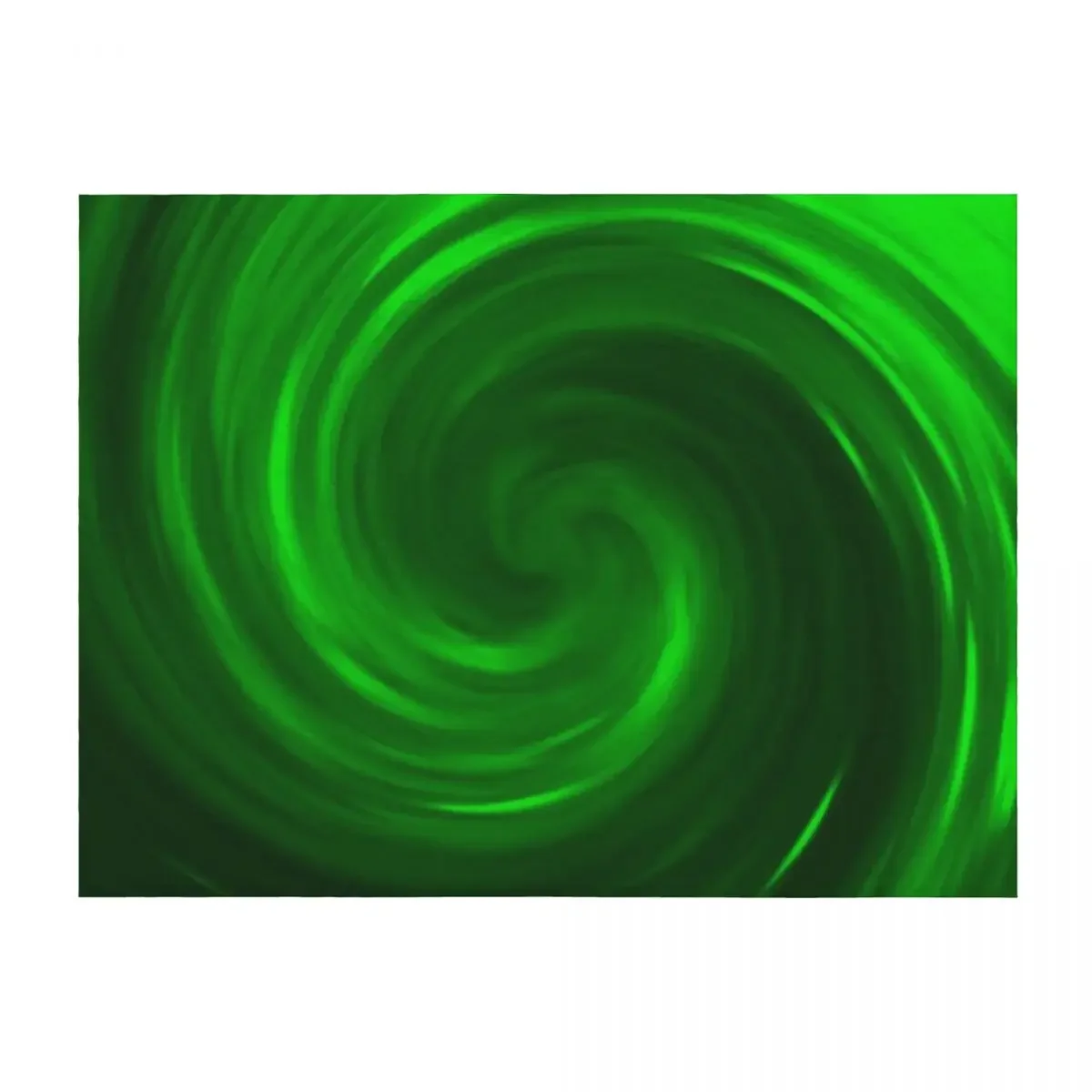 

The Green Swirl Throw Blanket Summer manga Bed linens blankets and throws Blankets