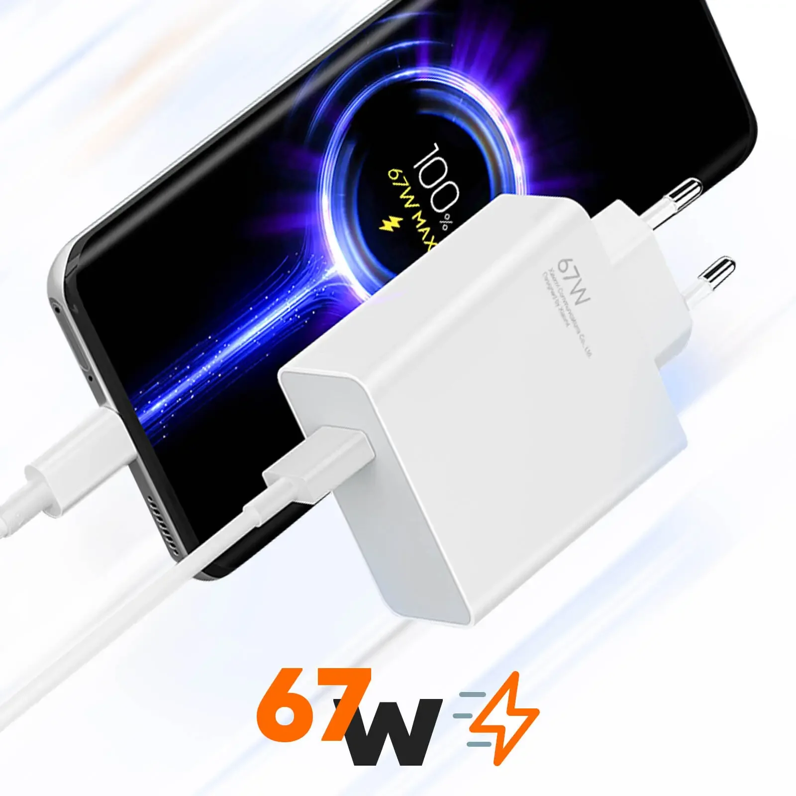 Original Xiaomi 67W Fast Charger  Mi 14 13T 12T 13 Ultra Pro Redmi Note 12 11 13 Pro Poco X5 F5 Pro USB Charger Type C Cable