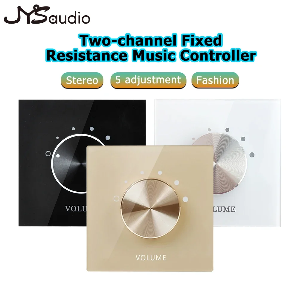 Volume Controller 4-8ohm Audio Switch Two Channel Control Five Segment Powerful Acrylic Tone Board  Background Adjuster Music