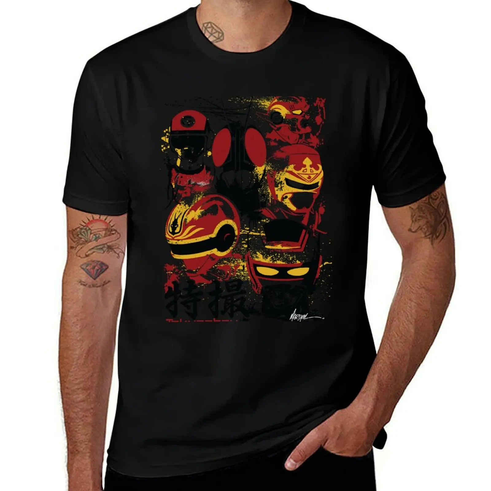 Tokusatsu Assemble 3 colors T-Shirt Fashion Casual Short Sleeve T-Shirt