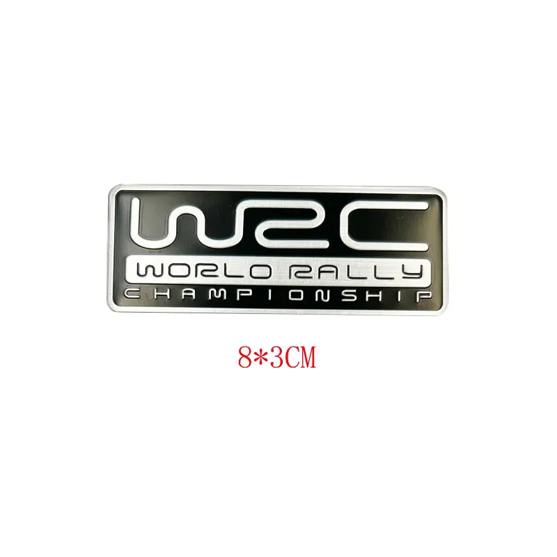 3D Aluminium Car Styling WRC World Rally Championship Universal Universal Adhesive Emblem Trunk Fender Badge Car Accessories
