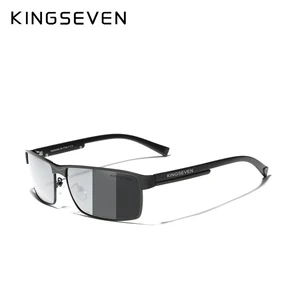 Kingsven-serie dẫn điện phân cực của nhôm, kính râm thời trang nam, kính phụ nữ hàng không và kính nam, 7756 8 Kính bán hàng chính KingSeven Bản gốc - 1