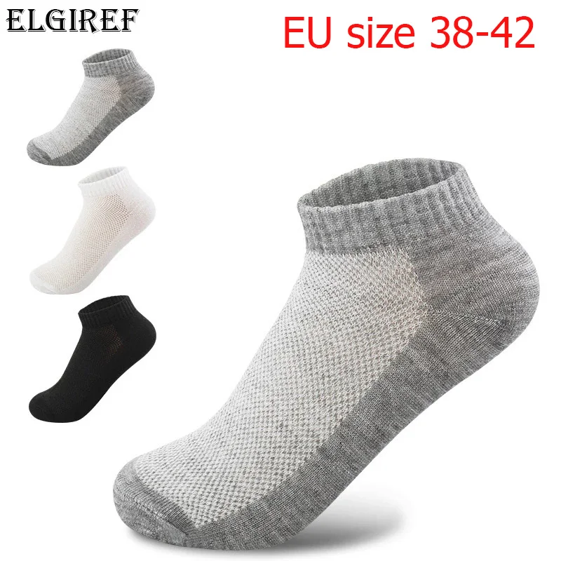 1 Pair Breathable Men\'s Socks Short Ankle Socks Men Solid Mesh High Quality Male Boat Socks HOT SALE 2021 Hot Men Socks Meia