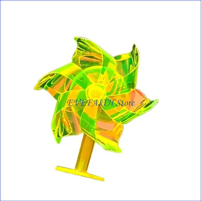 124B Plastic Colorful LED Light Windmill Bike Ornaments With Waterproof Design For All Weather Conditions