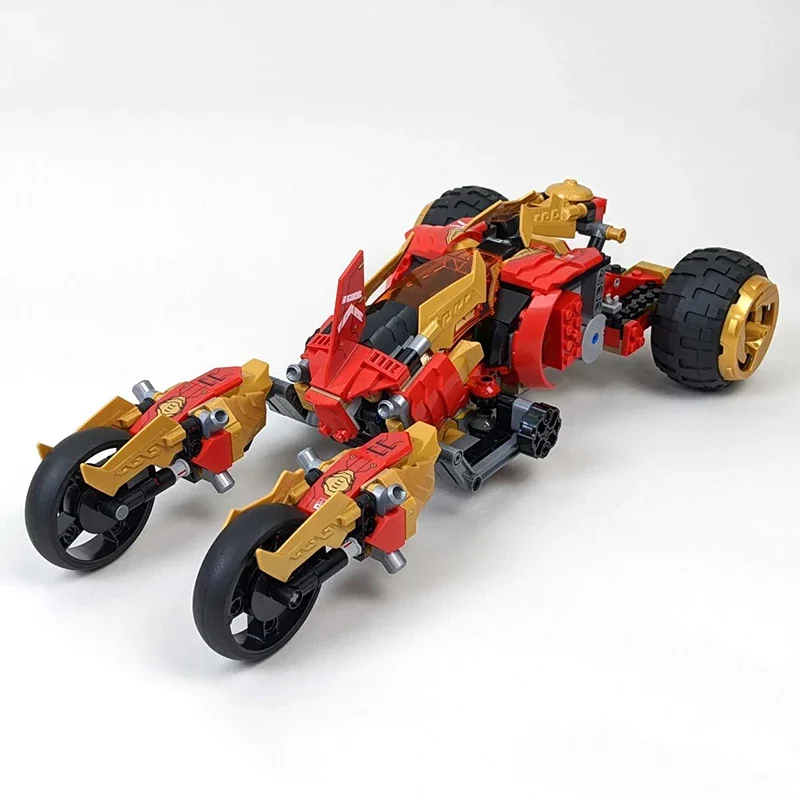 Animated Film Movie Kai\'s Golden Dragon Assault Vehicle Building Blocks 71773 Racing Car Assemble Bricks Toys Gift For Kid Adult