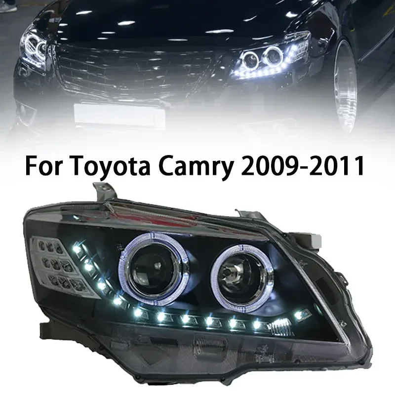 

LED Auto Head Lamp For Toyota Camry 2009-2011 Refit Headlights Upgrade DRL Front Light Dynamic Turn Signal Lens Car Accessories