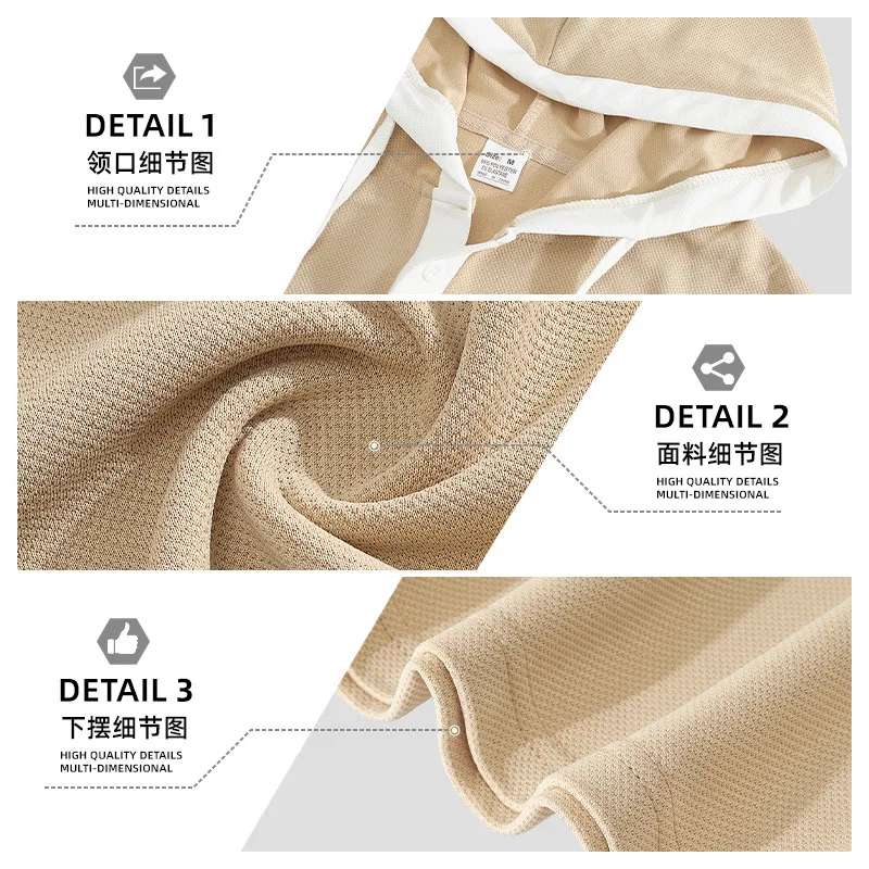 2026 Summer Men Hooded Vest European Size Heavyweight Sleeveless T Shirt Casual Street Style Sleeveless Hoodie Tops For Men