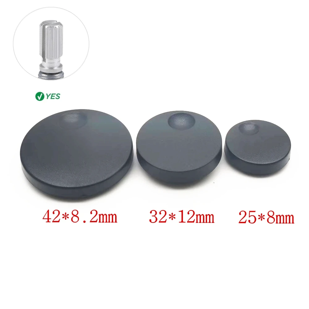 2pcs Potentiometer Encoder Band Switch Plastic Knob Caps 42*8.2mm 32*12mm 25*8mm  6mm Flower Shaft Hole Adjustment Cap