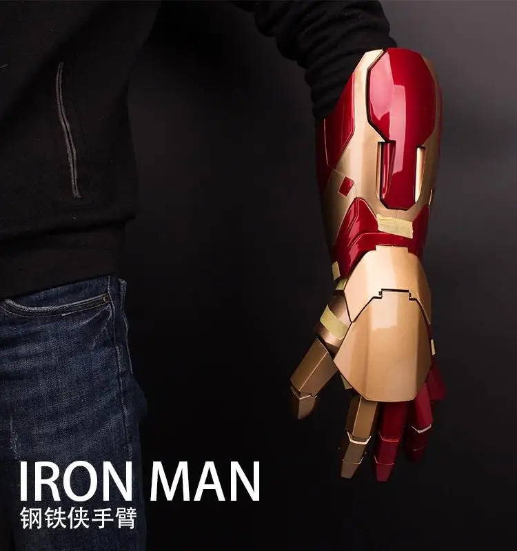 

Original Iron Man 1:1 Armor Wearable Arm Mk42 Gloves Mk7 The Avengers Cosplay Model Toys Figure Peripherals Ornaments Gift