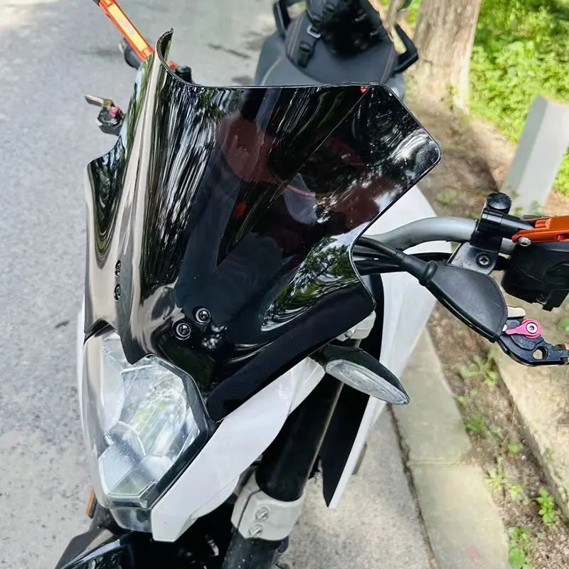 

Fit For KTM DUKE 125 200 390 2012 2013 2014 2015 2016 Motorcycle Windscreen Screen Wind Deflectors Double Bubble Windshield