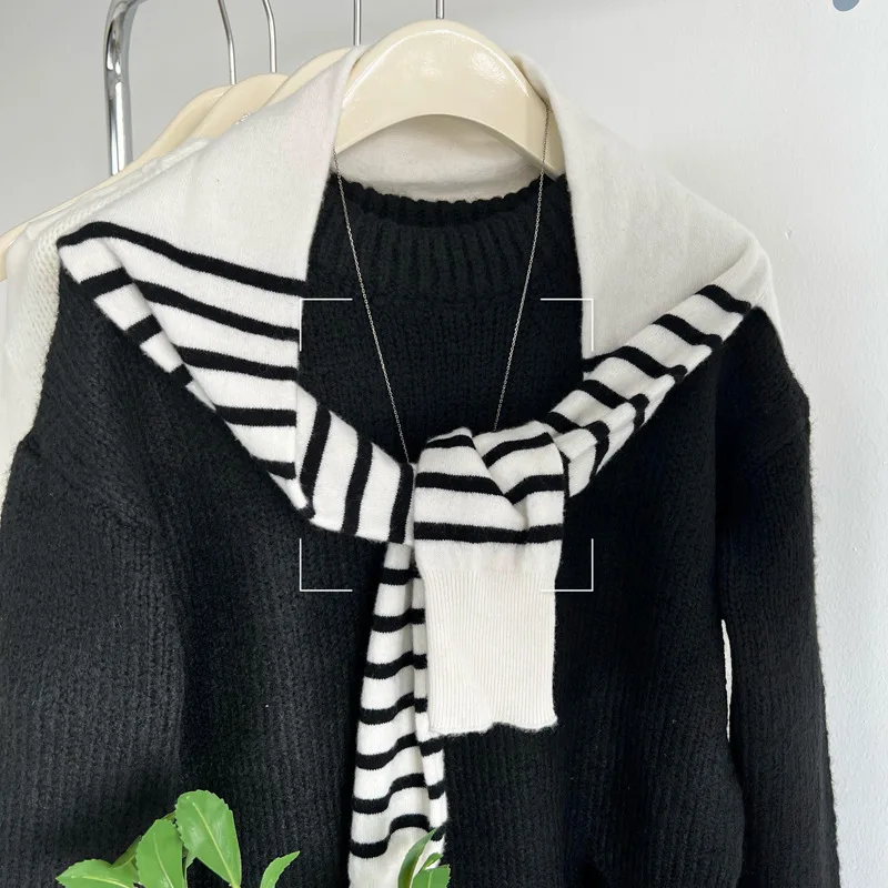 النسخة الكورية لخريف وشتاء 2025 فستان محبوك فضفاض جديد للنساء بتصميم كسول بفتحة جانبية فستان سترة بطول الركبة #5