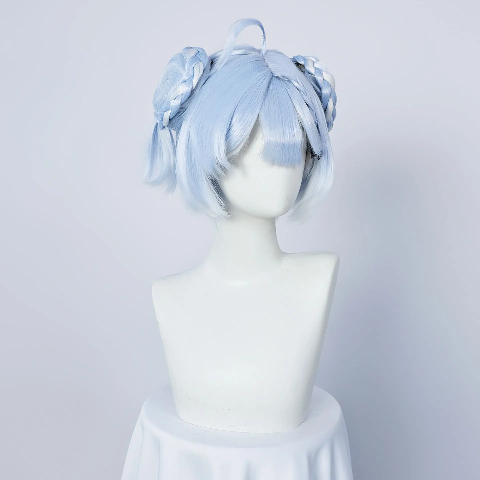 Anime Game Wuthering Waves Youhu Cosplay Cute Blue Pigtails Hair Wig Halloween Carnival Party for Women Girls Role Play Props