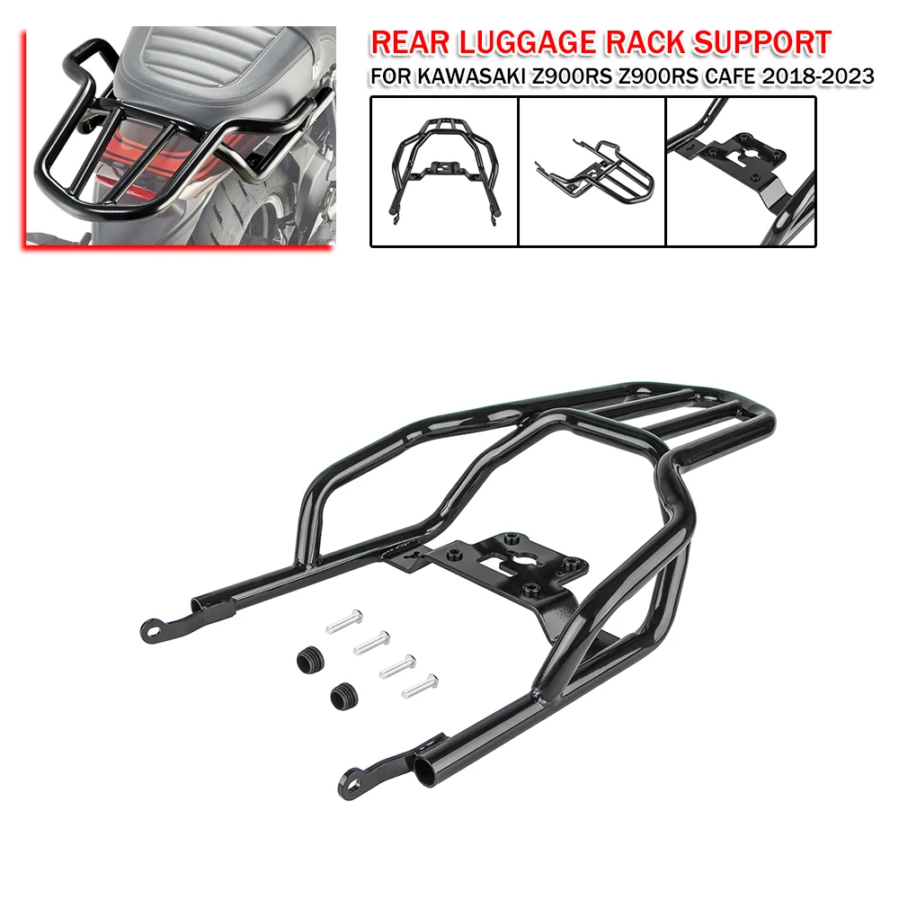 

Rear Luggage Rack Support For Kawasaki Z900RS Cafe Z900 RS 2018-2023 Motorcycle Box Carrier Mount Shelf Holder Passengers Handle