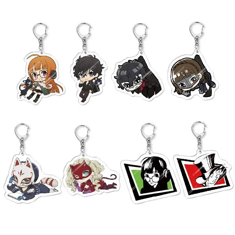 Fantasy Figurines Acrylic Key Chain Ryuji Sakamoto Anne Takamaki Backpack Pendant Exclusive Design Brithday Gift for Friend